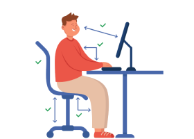 Illustration d'un poste de travail informatique